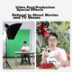 Профессиональная хромакейная ткань Hakutatz 3x3 метра для прямых трансляций, утолщенная однотонная зеленая фоновая ткань для фотосъемки с заполняющим светом, портативный фон для съемки видео в TikTok. - изображение 6