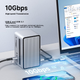 Hagibis Audio Expansion Dock, настольный концентратор расширения, многопортовый USB-адаптер, корпус для жесткого диска Type-C, совместимость с M.2 Thunderbolt 4, подходит для компьютеров Apple и ноутбуков Mac, преобразователь сетевых портов. - изображение 8