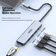 Розширювальна док-станція UNITEK Type-C на HDMI-перехідник, швидка зарядка PD, концентратор USB-C, сумісний з Apple MacBook Neo, комп'ютерами Huawei, телефонами, планшетами, USB-адаптером - зображення 4
