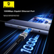 Док-станція розширення Baseus, зарядний розгалужувач-хаб Type-C, порт Gigabit Ethernet, дублювання екрана 4K 60 Гц, зчитувач карт пам'яті PD 100 Вт, універсальний Thunderbolt 4, сумісний з комп'ютерами Apple та Huawei - изображение 6