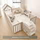 Килимок для повзання Beiyi Baby XPE складаний, 150×180×2.5 см, райдужний - зображення 5