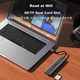 Док-станция расширения Lenovo Type-C, преобразователь USB-C в HDMI, USB 3.0-концентратор, разветвитель для ноутбука, функция зеркального отображения экрана 4K60 Гц, быстрая зарядка PD, многопортовый адаптер. - изображение 5