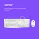 Комплект Logitech MK120 клавіатура+миша дротові офісні, білі - зображення 8