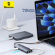 Док-станция расширения Baseus, зарядное устройство Type-C, адаптер USB-C на Gigabit Ethernet, разветвитель-конвертер, универсальный Thunderbolt 4 для ноутбуков Apple и Huawei, автомобильное крепление. - изображение 9