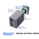 Корпус для жорсткого диска ORICO Disk Array, 3,5-дюймовий багатовідсіковий механічний жорсткий диск SATA, зовнішній портативний накопичувач, повністю алюмінієвий корпус для жорсткого диска, 9848RU3 - зображення 6