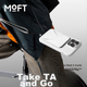 Магнитная подставка для телефона Moft для iPhone 15/14/13 Pro Max, держатель для карт, настольная, совместимая с беспроводной зарядкой, подставка для селфи MagSafe, цвет туманно-серый (улучшенная версия). - изображение 8