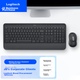 Комплект бездротової офісної клавіатури та миші Logitech MK650 корпоративного класу з Bluetooth, повнорозмірна бездротова клавіатура, преміум-серія з бездротовим приймачем Bolt [бонус замовлення] - изображение 7