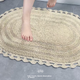 Коврик для пола Amarelle Elegant Orchid из длинноволокнистого хлопка, нескользящий, впитывающий, быстросохнущий, для домашнего использования, цвет светло-верблюжий (50*80 см) - изображение 7