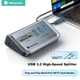 USB-концентратор Yottamaster USB 3.2, 4-портовая док-станция расширения, многопортовый адаптер, совместимый с компьютерами Black Myth: Wukong и настольными компьютерами, с разъемом питания Type-C, длина кабеля 0,5 метра. - изображение 4