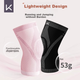 Наколенники Keep Knee Pads [2 шт.] для женщин, спортивные, для бега, бега, прыжков со скакалкой, бадминтона, походов, розовый цвет, размер M. - изображение 5