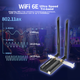 Сетевая карта Newmine 5400M Gigabit PCI-E для игр, трехдиапазонная 5G, внутренняя беспроводная сетевая карта для настольных компьютеров, WiFi6 - изображение 7