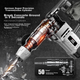 Ударная дрель Oulaide Electric Hammer Impact Drill для бетона, электрическая отбойная молоток с трехступенчатой предохранительной муфтой, многофункциональный промышленный отбойный молоток для бетона. - изображение 8
