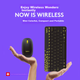 Logitech MK240 Nano [корпоративний клас] Бездротовий комплект офісної клавіатури та миші, компактний, наддовгий час роботи від батареї, з бездротовим приймачем 2.4G, чорний [знижка за одне замовлення] - зображення 5