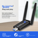Беспроводная игровая сетевая карта Newmine 1800M Gigabit Dual-Band с интерфейсом USB WIFI6 для ноутбуков и настольных компьютеров, беспроводной приемник и передатчик WiFi. - изображение 6