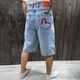Чоловічі джинсові шорти блакитні EVISU Hello Kitty 33(Р) (1027-127-E4) - изображение 4