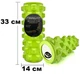 Масажний ролик EasyFit Grid Roller PRO 33 см Салатовий - зображення 4