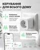 Розумна розетка з wi-fi таймером смарт з вимикачем для економії енергії програмована для автоматичного керування електроприладами для автоматизації включення відключення Tuya для інтернету будинку дачі кухні квартири OnePro Біла 74005 - зображення 3