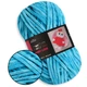 Premium Yarn Baby Love, Светло-бирюзовый №383, 100% полиэстер, 100г/120м, для вязания игрушек, детской одежды, пледов, амигуруми - изображение 1