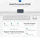 Мини ПК ORiGiMaGiC C2 / Intel N150 / RAM 12GB / SSD 512GB / 2 x HDMI / 2 x LAN / Wi-Fi 5 / Bluetooth 5.0 / Windows 11 / Чёрный (101920767) - изображение 5