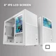 Корпус для ПК с LCD-дисплеем 8'' Mars Gaming MC-LCD Белый (102062501) - изображение 2