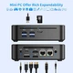 Мини ПК DreamQuest Pro Plus / Intel Processor N150 / RAM 32GB / SSD 1TB / 2 x HDMI / 2 x LAN / Wi-Fi 5 / Bluetooth 5.0 / Windows 11 / Black (102155100) - изображение 6