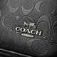 Чоловіча сумка на груди (слінг), бананка, барсетка Coach (77-2517) чорна - зображення 4