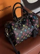 Жіноча сумка Speedy 25 боченя чорний моногам через плече - зображення 3
