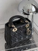Сумка жіноча Lady My ABCBag через плечі чорний золото Small (Premium) - зображення 5
