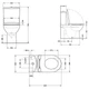 Унитаз напольный Qtap Leo Ultra Quiet 620×355×790 мм с сиденьем Soft-close, White QTLEO27W49261 - изображение 2