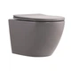 Унітаз підвісний Qtap Robin Ultra Quiet 520×365×340 мм, Stone grey, з сидінням Slim Duroplast / Soft-close / Quick Release - зображення 1