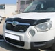 Дефлектор капота мухобойка Skoda Yeti 09-13 EuroCap черная Шкода Йети АМ0055445 - изображение 3