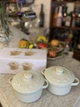 Набір міні каструль Smeg 2 шт з кришкою керамічні кокотниці для запікання 480 мл - зображення 4