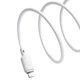 USB кабель Baseus P1037770 Silky Apple iPhone SE 2022 / iPhone 14 Pro Max / iPhone 14 Plus / iPhone 14 Pro / iPhone 14 / iPhone 13 Pro / iPhone 13 Mini / iPhone 13 / iPhone 13 Pro Max / iPhone 12 Mini / iPhone 12 Pro Max, Lightning, 1.0 м., Белый - 575546 - изображение 2