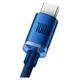 USB кабель Baseus CAJY000403 Crystal Shine, Type-C, 1.2 м., Синій - 358716 - зображення 3