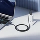 USB кабель Borofone BX123 Leya, Type-C, 1.0 м., Чорний - 707092 - зображення 5