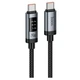 USB кабель Hoco U148 Lord, Type-C, 1.2 м., Черный - 691833 - изображение 1