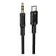AUX кабель Borofone BL25B Nice, Type-C, 3,5 мм., 1.0 м., Чорний - 692463 - зображення 1