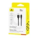 USB кабель Baseus P10377703 Silky, Type-C, 1.0 м., Чорний - 575547 - зображення 5