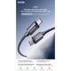 USB кабель Remax CB01 Phantom, Type-C, 1.2 м., Сірий - 720213 - зображення 3