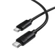 USB кабель Borofone BX123 Leya, Type-C, 1.0 м., Черный - 707094 - изображение 2