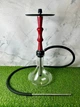 Кальян Aroma Hookah Wood Ruby Red — кальян из нержавеющей стали с красной деревянной вставкой, высота 60 см - изображение 1
