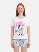 Пижама (футболка + шорты) женская хлопковая Disney Mickey WE3618 S Белая (3609086546777) - изображение 3