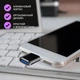 OTG переходник USB Type-C на USB 3.0 – адаптер USB-C для телефона, ноутбука и планшета с поддержкой быстрой зарядки и передачи данных 5 Гбит/с Черный - изображение 6