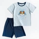 Пижама летняя футболка шорты для мальчика Corgy SmileTime, синяя с голубым рост 134 (LI13-07-13.7) - изображение 2