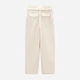 Широкі штани з тканим поясом Zara 2887/706 XS-S Бежеві (02887706251XS) - изображение 5