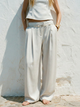 Широкі атласні штани Zara 8285/907 S Молочні (08285907808S) - зображення 1