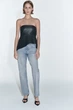 Джинси укорочені прямі Straight Cropped Zara 9863/059 XS/34 Блакитні (0986305940634) - зображення 4
