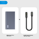Корпус для жесткого диска Hagibis USB4, корпус для M.2 NVMe SSD, совместимость с Thunderbolt 4/3 40 Гбит/с, подходит для компьютеров Mac Mini, портативный внешний корпус для SSD-накопителя для ноутбука с разъемом Type-C. - изображение 5