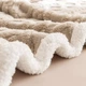 JD Original Lazy Large Sweater Blanket, 1500 г Taffy Double Layer Thickened Vorp Blanket, Світло-хакі, 1,5x2 м - изображение 2