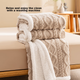 JD Original Lazy Large Sweater Blanket, 1500 г Taffy Double Layer Thickened Vorp Blanket, Світло-хакі, 1,5x2 м - изображение 7